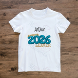 Personalised Class of 2026 Leavers Graduation T-shirt - Balloon Design