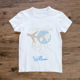 Personalised 1st Time Flyer T-shirt. Custom First Plane Ride Outfit