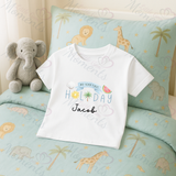 Personalised "My Very First Holiday" T-shirt. Custom Airport Outfit