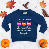 Most Wonderful Time Of The Year Larkwood Sweatshirt | Halloween Toddler Top