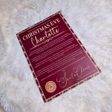 Personalised Christmas Eve Tartan Santa Letter. Custom Christmas Eve Box Filler.