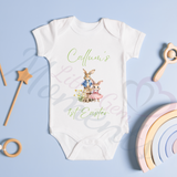 Personalised 1st Easter Baby Bodysuit. Custom Cute Baby Easter Outfit.