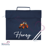 Personalised Tractor Book Bag - Design 2