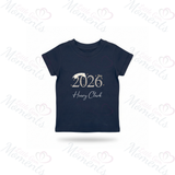 Personalised Born In 2026 Organic Cotton Baby Tee: Rustic Design