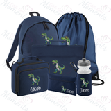 Personalised Mega Back To School Essentials Bundle - Green Dinosaur