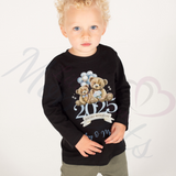 Personalised Our 1st Mother's Day Long Sleeved Top - Baby and Toddler - Teddy Bear Design