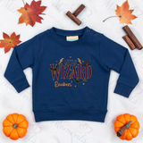 Personalised Little Wizard Baby Sweatshirt | Custom Halloween Toddler Top