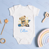 Personalised World's Best Daddy Baby Bodysuit. Custom Cute Father's Day Baby Vest.