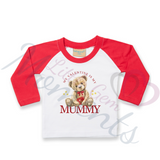Personalised My Valentine Is My...Long Sleeved Top. Custom Kids Valentine's Top - Red or Navy