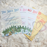 Personalised Pink Nice List Certificate. Custom Christmas Eve Box Fillers