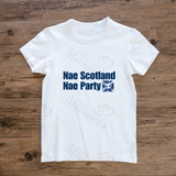 No Scotland No Party Scotland Football T-shirt for World Cup - Various Sizes