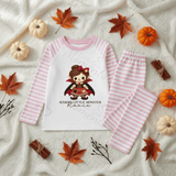 Personalised Mama's Little Monster Pyjamas | Custom Name Halloween PJ Set | Kids Halloween Nightwear