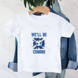 Personalised "We'll Be Coming" Scotland Football T-shirt for World Cup - All Sizes - Flag Design