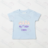 Personalised Baby "My 1st Easter" T-shirt - Easter Train Design
