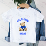 Personalised "We'll Be Coming" Scotland Football T-shirt for World Cup - All Sizes