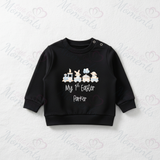 Personalised "My 1st Easter" Sweatshirt. Baby/Toddler Jumper - Easter Train Design