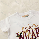 Personalised Little Wizard Kids T-shirt | Custom Halloween Toddler Top