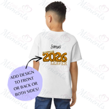 Personalised Class of 2026 Leavers Graduation T-shirt - Balloon Design