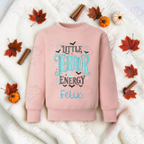 Little Terror Energy Sweatshirt | Halloween Toddler Matching Top | Kids Halloween Sweatshirt | Available In A Range Of Colours