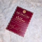 Personalised Adults Explicit Novelty Christmas Certificate. The T**t List. 18+. Custom Made Funny Secret Santa Gift  - Tartan Design