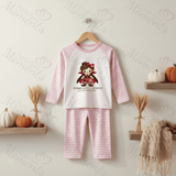 Personalised Mama's Little Monster Pyjamas | Custom Name Halloween PJ Set | Kids Halloween Nightwear