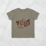 Personalised Little Wizard Kids T-shirt | Custom Halloween Toddler Top