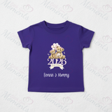 Personalised Our First Mother's Day 2026 T-shirt - Teddy Design - Pink or Blue