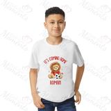 Personalised "It's Coming Home" England Football T-shirt for World Cup - All Sizes - Lion Design