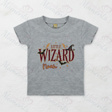 Personalised Little Wizard Kids T-shirt | Custom Halloween Toddler Top