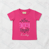 Personalised Mini Witch Energy Kids T-shirt | Halloween Toddler Top