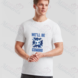 Personalised "We'll Be Coming" Scotland Football T-shirt for World Cup - All Sizes - Flag Design