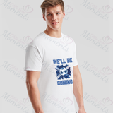 Personalised "We'll Be Coming" Scotland Football T-shirt for World Cup - All Sizes - Flag Design