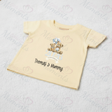 Personalised Our First Mother's Day 2026 T-shirt - Teddy Design - Pink or Blue