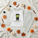 Personalised Mama's Little Monster Pyjamas | Custom Name Halloween PJ Set | Kids Halloween Nightwear