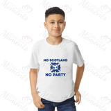 No Scotland No Party Scotland Football T-shirt for World Cup - Various Sizes - Design 3