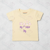 Personalised Baby "My 1st Easter" T-shirt - Easter Train Design