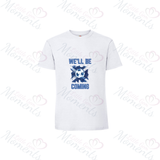 Personalised "We'll Be Coming" Scotland Football T-shirt for World Cup - All Sizes - Flag Design