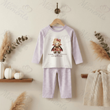 Personalised Mama's Little Monster Pyjamas | Custom Name Halloween PJ Set | Kids Halloween Nightwear