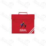 Personalised Neon Dirt Bike Book Bag
