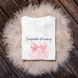 Personalised Class of 2026 Leavers Graduation T-shirt - Bow Design