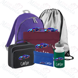 Personalised Mega Back To School Essentials Bundle - Neon Sports Car