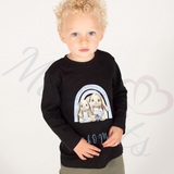 Personalised Happy Mother's Day Long Sleeved Top - Baby and Toddler - Mummy & Baby Bunny Design