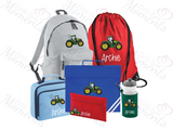 Personalised Mega Back To School Essentials Bundle - Embroidery Style Tractor
