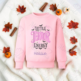 Little Terror Energy Sweatshirt | Halloween Toddler Matching Top | Kids Halloween Sweatshirt | Available In A Range Of Colours