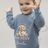 Custom Happy Mother's Day Sweatshirt. Baby/Toddler Jumper - Multiple Colours