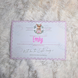 Personalised Easter Bunny Certificate. Custom Kids Treat for Easter Sunday.