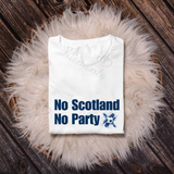 No Scotland No Party Scotland Football T-shirt for World Cup - Various Sizes