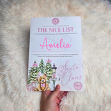 Personalised Nice List Certificate - Pink North Pole Design. Custom Christmas Eve Box Fillers