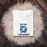 Personalised "Yes Sir, I Can Boogie" Scotland Football T-shirt for World Cup - All Sizes - Flag Design