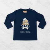 Personalised Our 1st Mother's Day Long Sleeved Top - Baby and Toddler - Teddy Bear Design